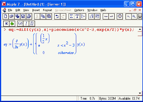   dsolve,   
